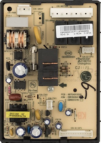 LG EBR30851801 Home Air Conditioner/D-hum Control Board Repair