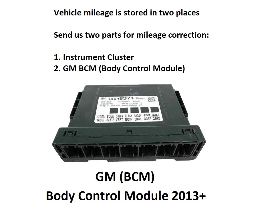 GMC Terrain (1996-2013) Odometer Mileage Adjust Correction Service