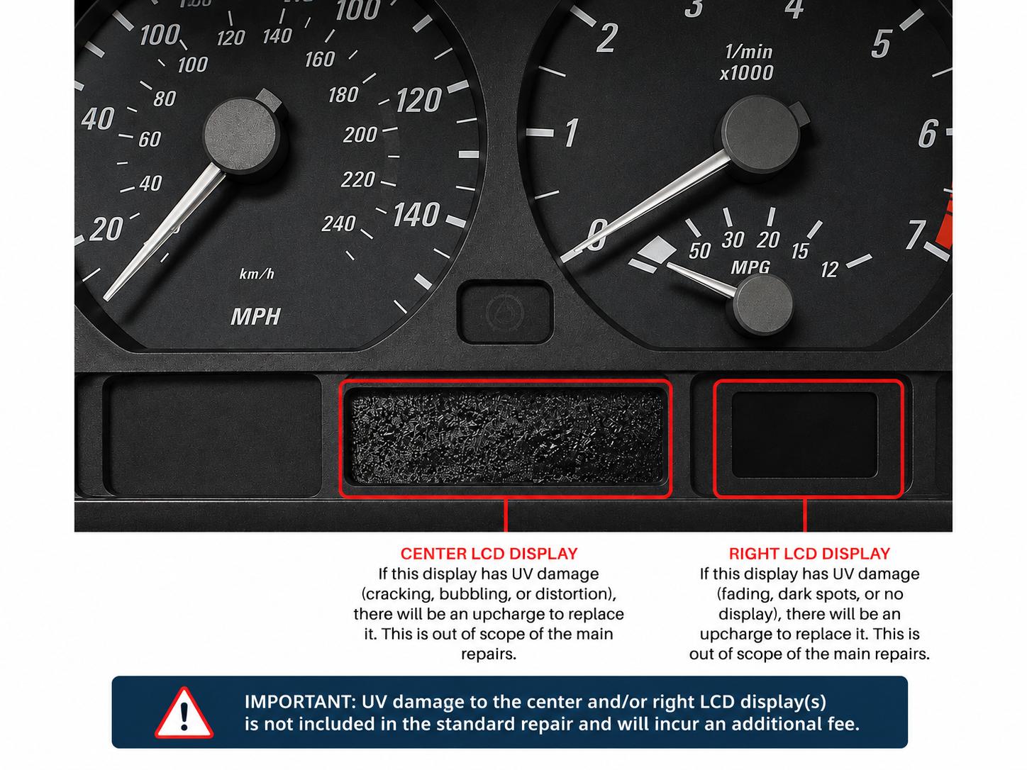 BMW 318 1999-2006 (E46) Instrument Panel Cluster (IPC) Repair