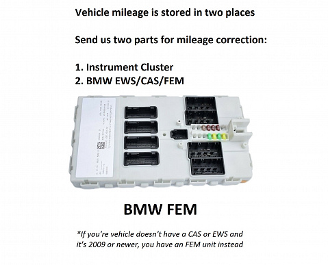 BMW 740 1996-2024  Odometer Mileage Adjust Correction Service