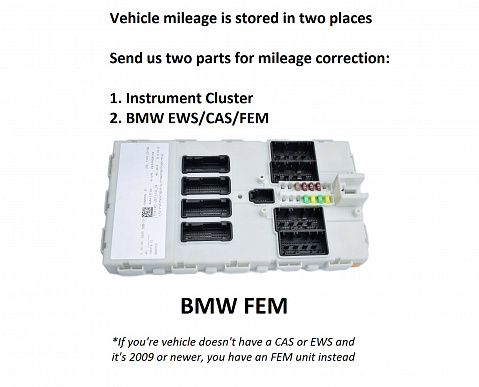 BMW M6 (1996-2023) Odometer Mileage Adjust Correction Service