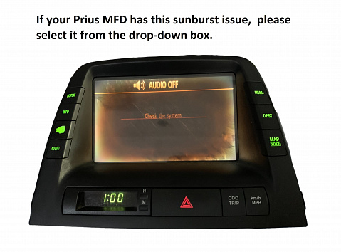 Toyota Prius 2004-2005  MFD Navigation Radio Multifunctional LCD Touchscreen Display Repair