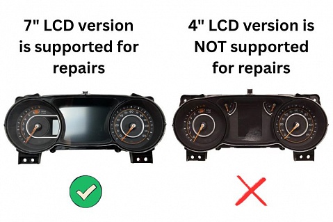 Jeep Wrangler 2018-2024 Instrument Panel Cluster (IPC) Repair