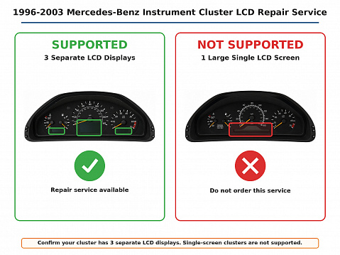 Mercedes-Benz E430 1998-2002 (W210) Instrument Panel Cluster (IPC) Repair