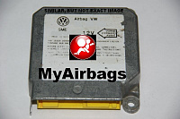 VOLKSWAGEN PASSAT SRS Airbag Computer Diagnostic Control Module PART #1J0909607B
