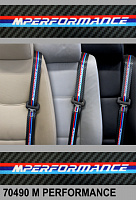 BMW M Performance - Custom Color Seat Belt Webbing Replacement - Color Code 70490